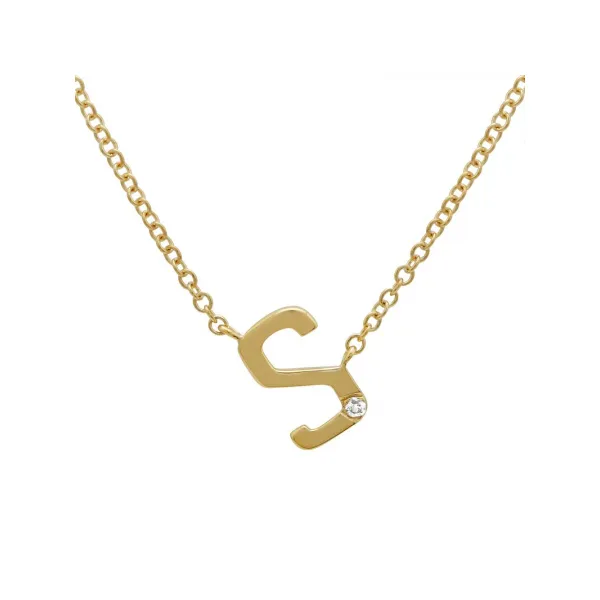 Diamond Necklace in 14 Karat Yellow Gold 1.62 Grams Tzfasman Jewelers Brooklyn, NY
