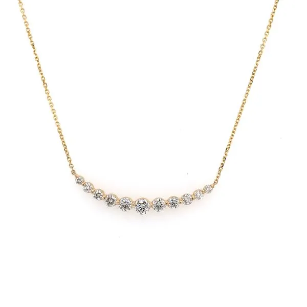 Diamond Necklace in 14 Karat Yellow Gold similar item image