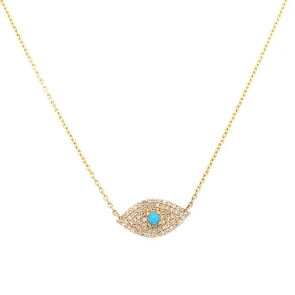 Diamond Necklace in 18 Karat Yellow Gold Tzfasman Jewelers Brooklyn, NY