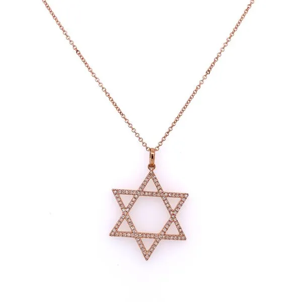 Diamond Necklace in 14 Karat Rose Gold similar item image