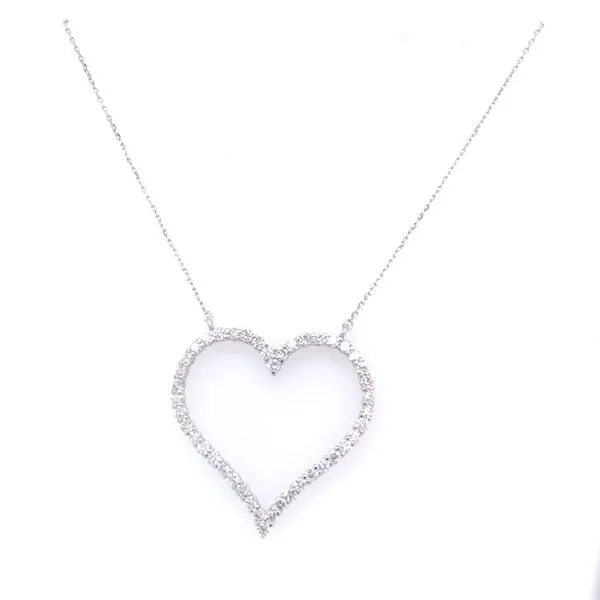Diamond Necklace in 14 Karat White Gold similar item image