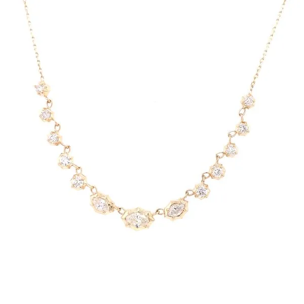 Diamond Necklace in 14 Karat Yellow Gold similar item image