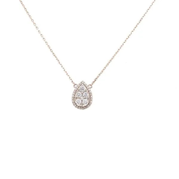 Diamond Necklace in 14 Karat White Gold Tzfasman Jewelers Brooklyn, NY
