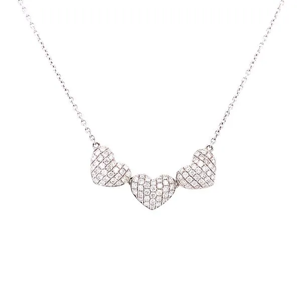 Diamond Necklace in 14 Karat White Gold Tzfasman Jewelers Brooklyn, NY