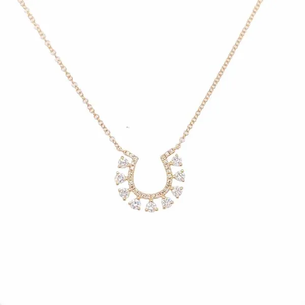Diamond Necklace in 14 Karat Yellow Gold Tzfasman Jewelers Brooklyn, NY