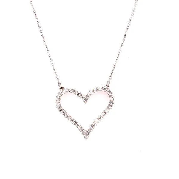 Diamond Necklace in 14 Karat White Gold Tzfasman Jewelers Brooklyn, NY