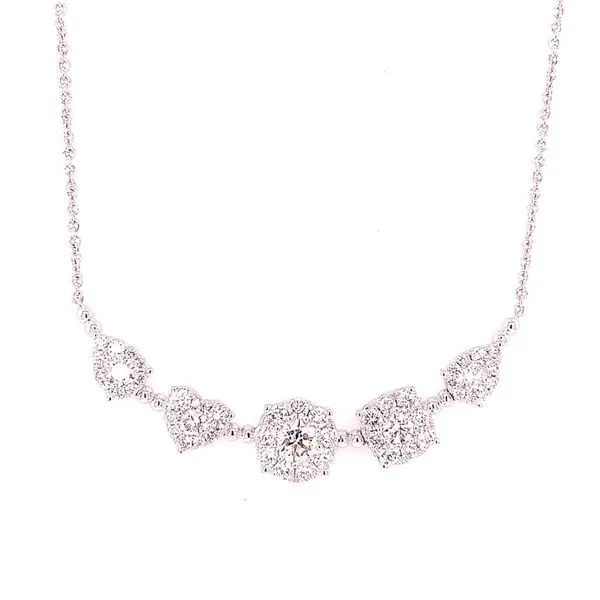 Diamond Necklace in 14 Karat White Gold Tzfasman Jewelers Brooklyn, NY