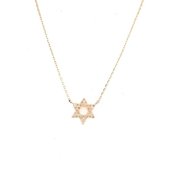 Diamond Necklace in 14 Karat Yellow Gold Tzfasman Jewelers Brooklyn, NY