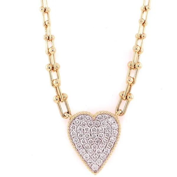 Diamond Necklace in 14 Karat Yellow Gold Tzfasman Jewelers Brooklyn, NY