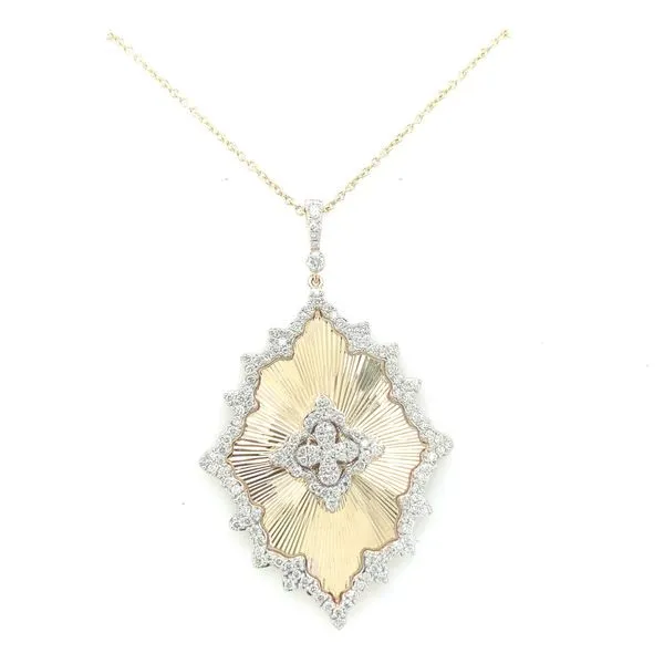 Diamond Necklace in 14 Karat Yellow Gold 13 Grams Tzfasman Jewelers Brooklyn, NY