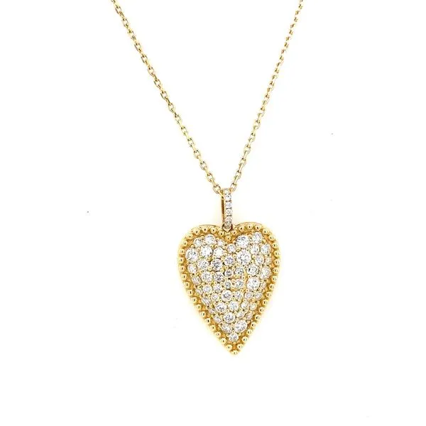 Diamond Necklace in 14 Karat Yellow Gold Tzfasman Jewelers Brooklyn, NY