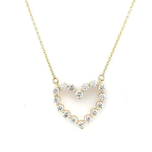 Diamond Necklace in 14 Karat Yellow Gold Tzfasman Jewelers Brooklyn, NY