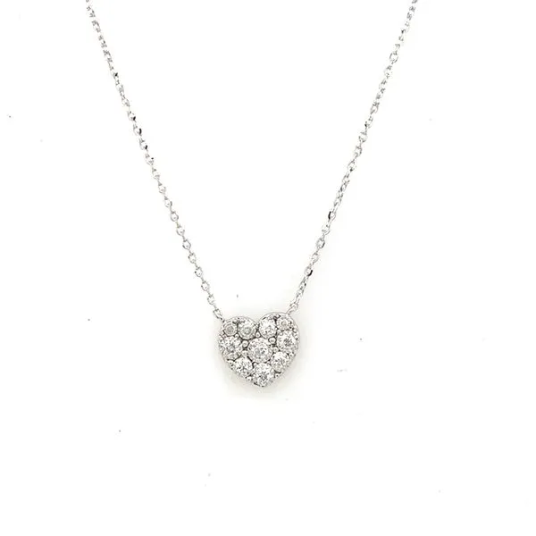 Diamond Necklace in 14 Karat White Gold 1.62 Grams Tzfasman Jewelers Brooklyn, NY