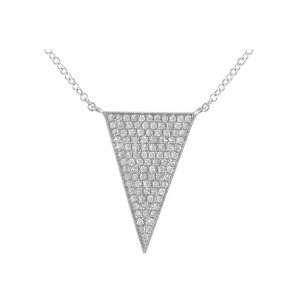 Diamond Necklace in 14 Karat White Gold 2.60 Grams Tzfasman Jewelers Brooklyn, NY