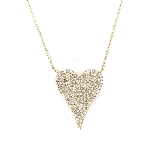 Diamond Necklace in 14 Karat Yellow Gold 3.56 Grams Tzfasman Jewelers Brooklyn, NY