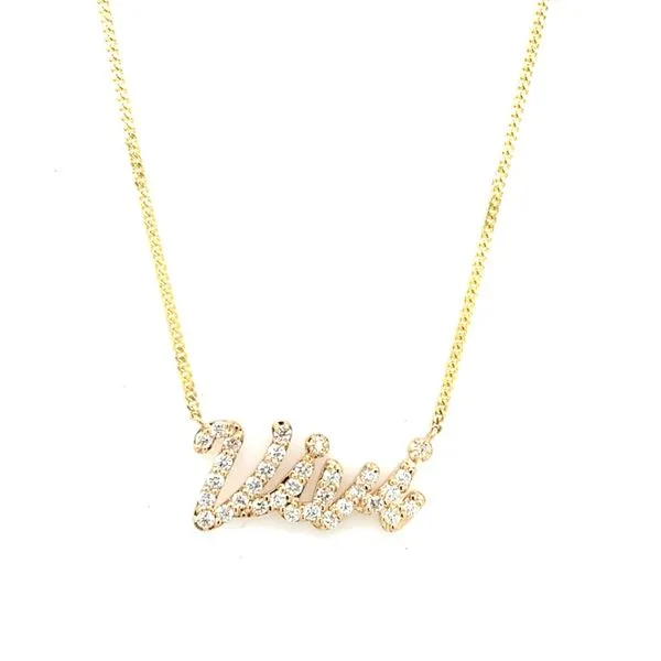 Diamond Necklace in 14 Karat Yellow Gold Tzfasman Jewelers Brooklyn, NY