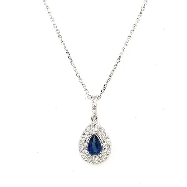 Diamond Necklace in 14 Karat White Gold 2.43 Grams Tzfasman Jewelers Brooklyn, NY