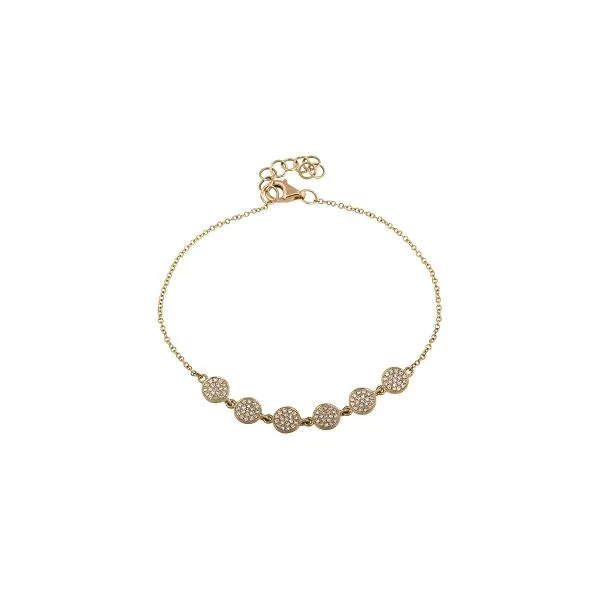 Diamond Bracelets in 14 Karat Yellow Gold  2.30 Grams similar item image