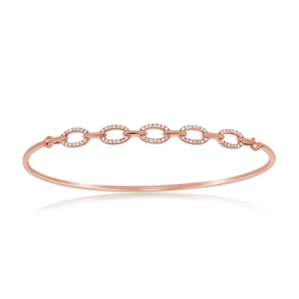 Diamond Bracelets in 14 Karat Rose Gold 2.22 Grams similar item image
