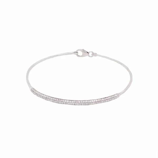 Diamond Bracelets in 14 Karat White Gold similar item image