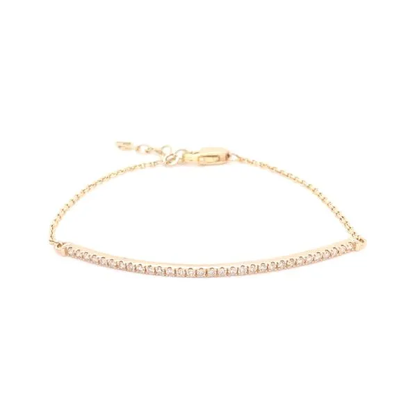 Diamond Bracelets in 14 Karat Yellow Gold similar item image
