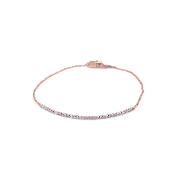 Diamond Bracelets in 14 Karat Rose Gold similar item image