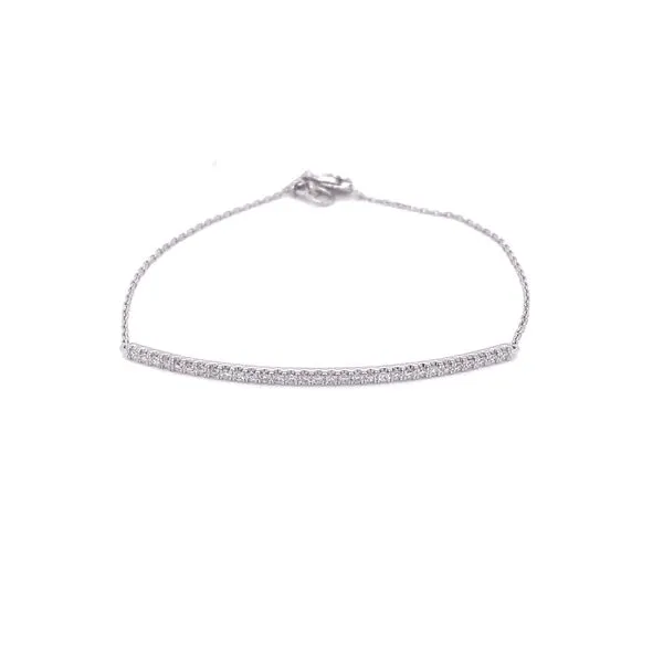 Diamond Bracelets in 14 Karat White Gold similar item image