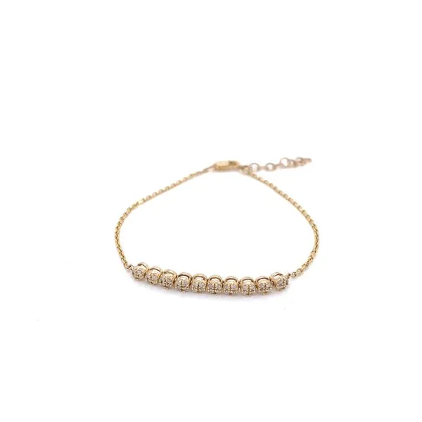 Diamond Bracelets in 14 Karat Yellow Gold similar item image