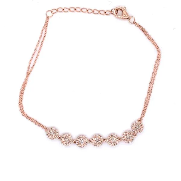 Diamond Bracelets in 14 Karat Rose Gold similar item image