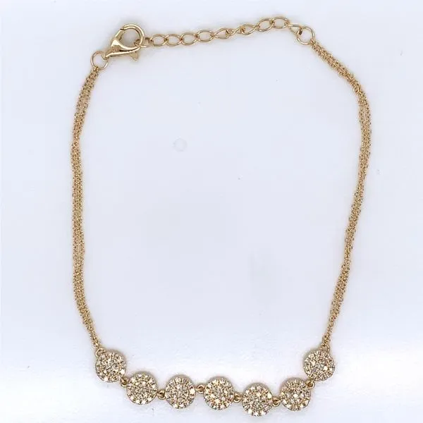 Diamond Bracelets in 14 Karat Yellow Gold similar item image