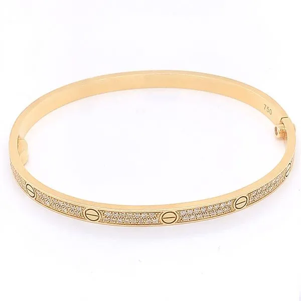 Diamond Bracelets in 14 Karat Yellow Gold Tzfasman Jewelers Brooklyn, NY