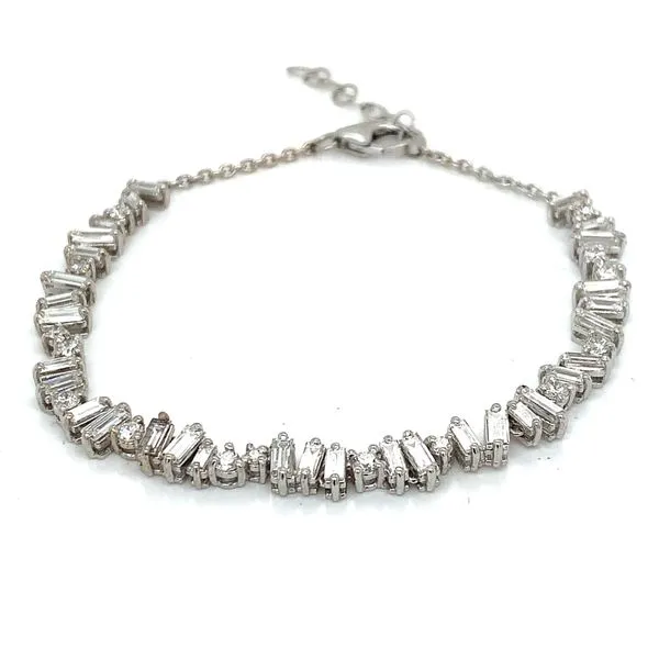 Diamond Bracelets in 14 Karat White Gold Tzfasman Jewelers Brooklyn, NY
