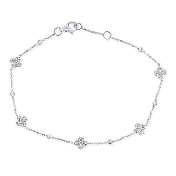 Diamond Bracelets in 14 Karat White Gold 2.03 Grams Tzfasman Jewelers Brooklyn, NY