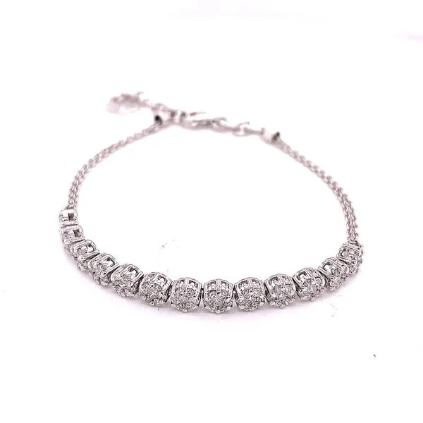 Diamond Bracelets in 14 Karat White Gold Tzfasman Jewelers Brooklyn, NY