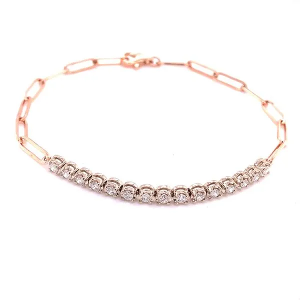 Diamond Bracelets in 14 Karat Rose Gold Tzfasman Jewelers Brooklyn, NY