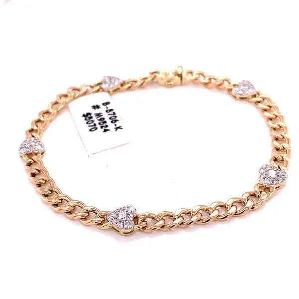 Diamond Bracelets in 14 Karat Yellow Gold Tzfasman Jewelers Brooklyn, NY