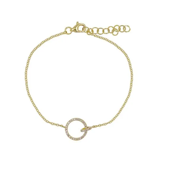 Diamond Bracelets in 14 Karat Yellow Gold Tzfasman Jewelers Brooklyn, NY