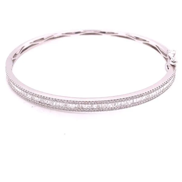 Diamond Bracelets in 14 Karat White Gold 9.70 Grams Tzfasman Jewelers Brooklyn, NY