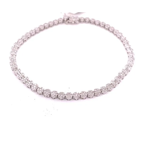 Diamond Bracelets in 14 Karat White Gold 6.17 Grams Tzfasman Jewelers Brooklyn, NY