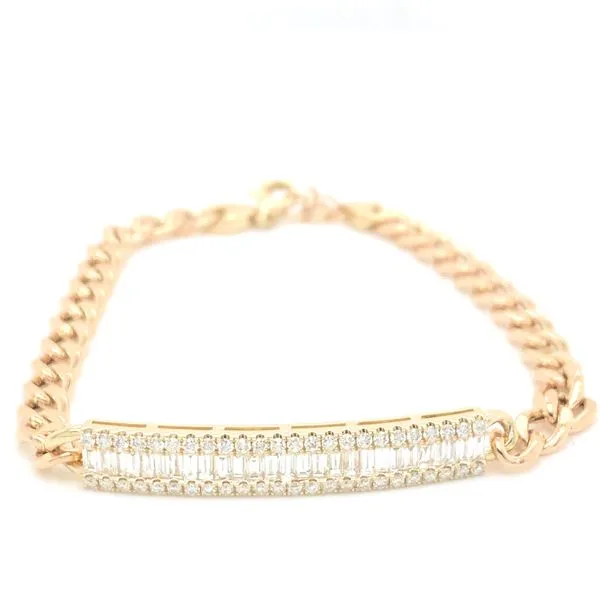 Diamond Bracelets in 14 Karat Yellow Gold 5.75 Grams Tzfasman Jewelers Brooklyn, NY