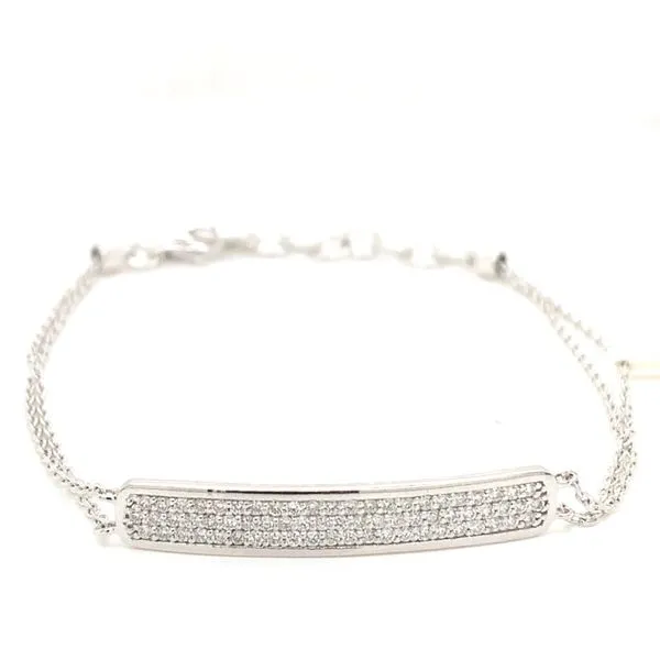 Diamond Bracelets in 14 Karat White Gold 3.54 Grams Tzfasman Jewelers Brooklyn, NY