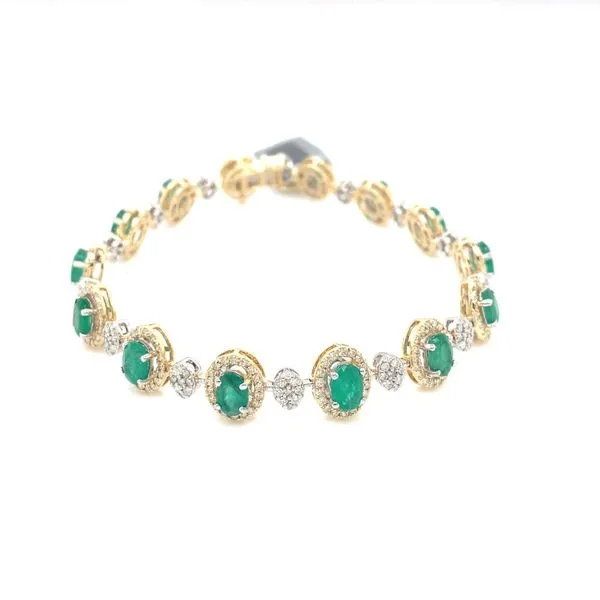 Diamond Bracelets in 14 Karat Yellow Gold 16 Grams Tzfasman Jewelers Brooklyn, NY
