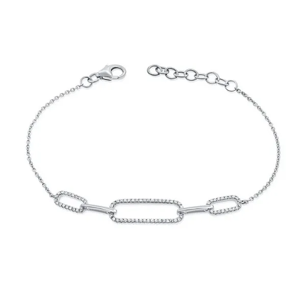 Diamond Bracelets in 14 Karat White Gold 2.90 Grams Tzfasman Jewelers Brooklyn, NY