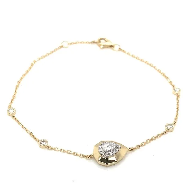 Diamond Bracelets in 14 Karat Yellow Gold 2.11 Grams Tzfasman Jewelers Brooklyn, NY
