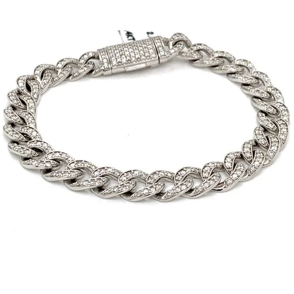 Diamond Bracelets in 14 Karat White Gold Tzfasman Jewelers Brooklyn, NY