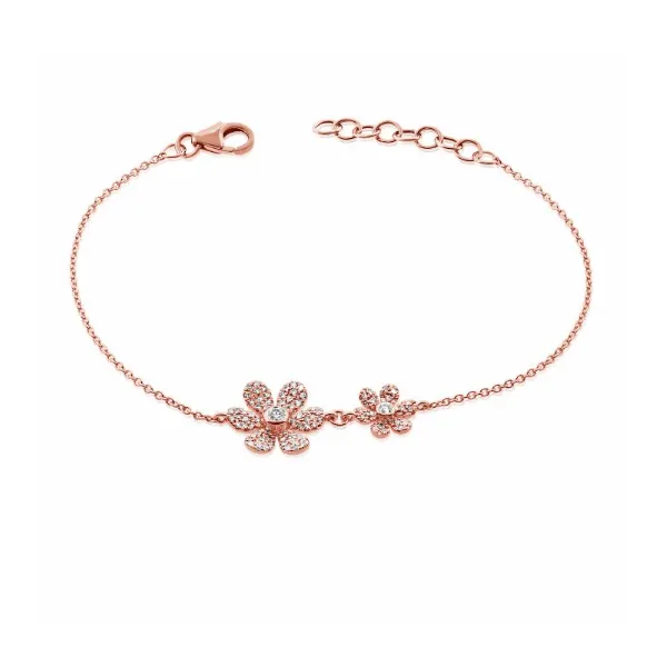 Diamond Bracelets in 14 Karat Rose Gold  2.50 Gram Tzfasman Jewelers Brooklyn, NY
