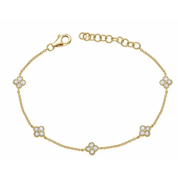 Diamond Bracelets in 14 Karat Yellow Gold Tzfasman Jewelers Brooklyn, NY
