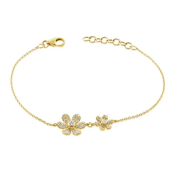 Diamond Bracelets in 14 Karat Yellow Gold 2.50 Grams Tzfasman Jewelers Brooklyn, NY