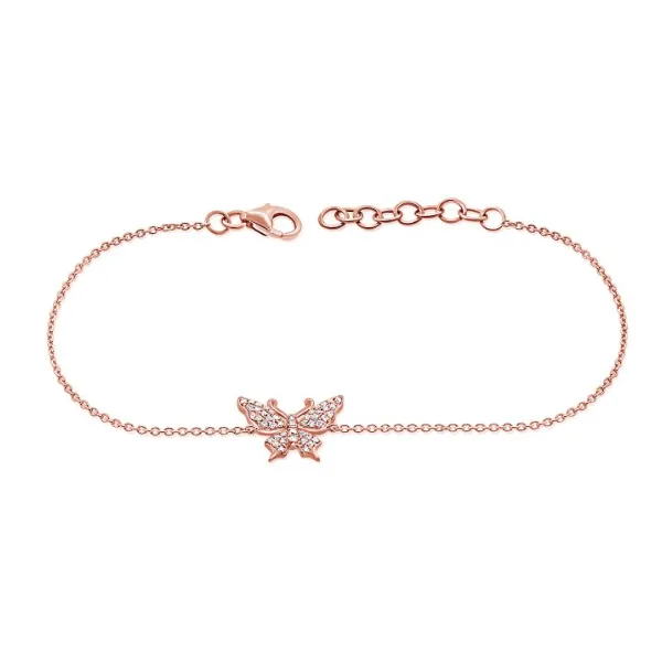 Diamond Bracelets in 14 Karat Rose Gold Tzfasman Jewelers Brooklyn, NY
