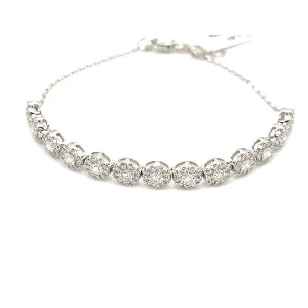 Diamond Bracelets in 14 Karat White Gold 4.67 Grams Tzfasman Jewelers Brooklyn, NY